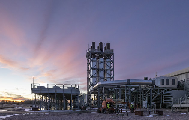 Bob Glanzer Generating Station at sunrise
